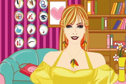 Colorful Hairs Make Up Game screenshot 3