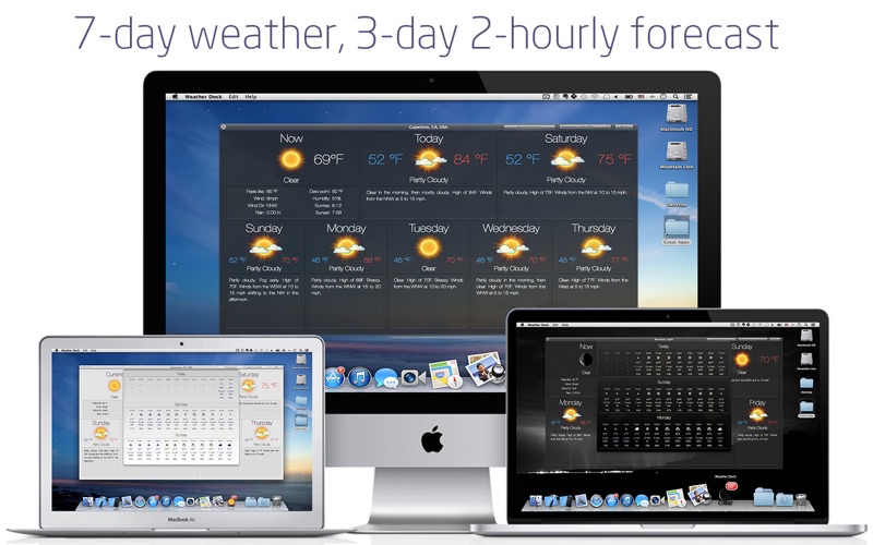 Weather Dock+ 1時間毎の天気予報 screenshot1