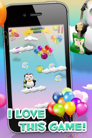 Baby Panda Bears Candy Rain HD -  Fun Cloud Jumping Edition FREE Game! screenshot 2