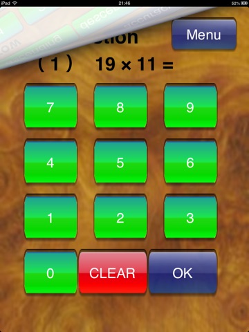 Multiplication Table 20×20 for iPad screenshot 2