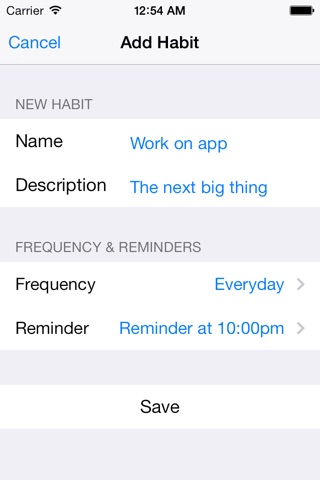 Habit Tracking screenshot 2