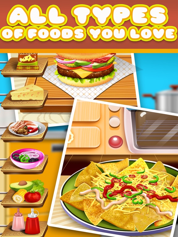 Kitchen Food Maker Salon - Fun School Lunch & Dessert Cooking Kids Games for Girls & Boys! iPad screenshot 4 - Games app