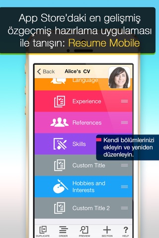 Resume Mobile Pro - design & share professional PDF resume on the go screenshot 2