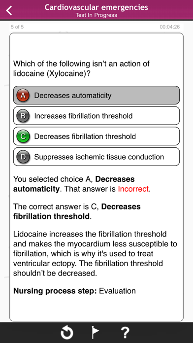 Screenshot #1 pour Emergency Nursing - Lippincott Q&A Certification Review