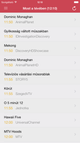 Magyar Televízióadás Ingyen Guide screenshot