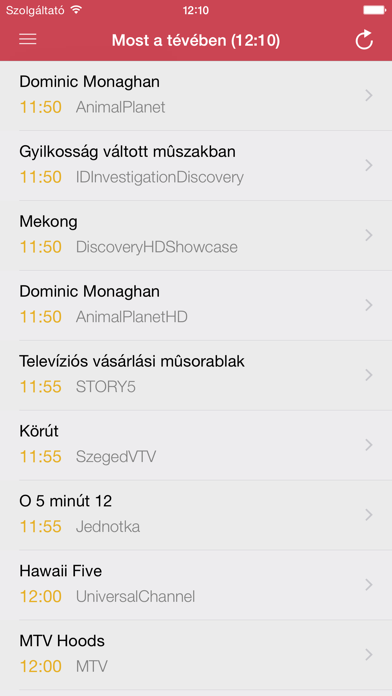 Screenshot #2 pour Magyar Televízióadás Ingyen Guide