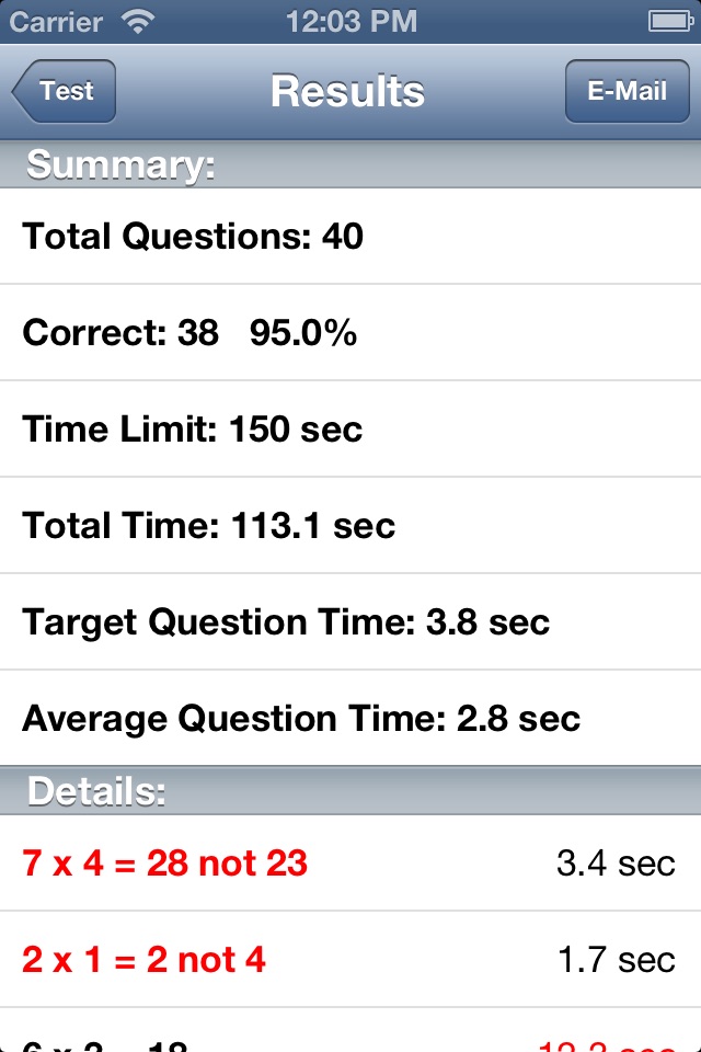 MathTimeAttack! screenshot 3