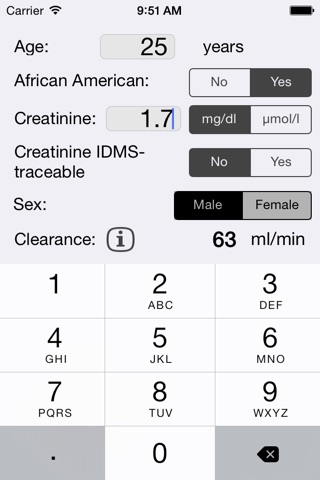 GFR (MDRD) screenshot 3