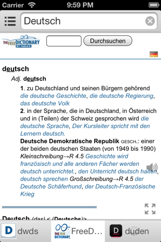 Alle Deutschen Wörterbücher screenshot 2