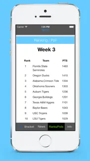 college football playoff iphone screenshot 2