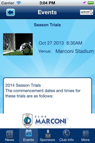 Marconi Stallions Football Club screenshot 3