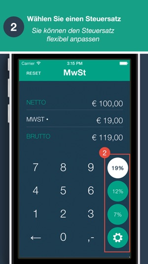 MwSt.-Rechner - App von Quizzicals und Spark.ID(圖3)-速報App