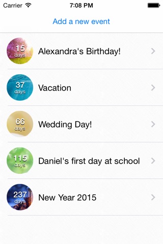 Datesbook - Enjoy the Anticipation! screenshot 2