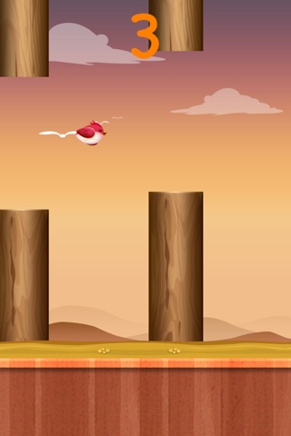 Brave Jinny--The flappy adventure of a flying birdie-play with your friends on Facebook&Tweete screenshot 3