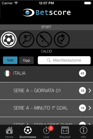 Betscore Scommesse screenshot 4