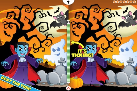 Halloween Find the Difference Game for Kids, Toddlers and Adults screenshot 2