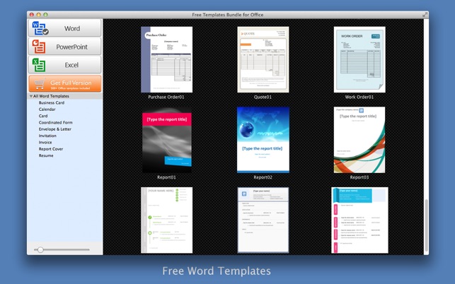 free templates bundle for office on the mac app store