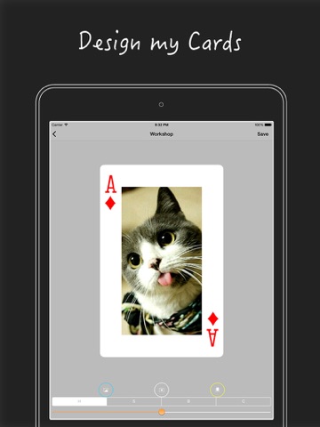 Screenshot #5 pour PokerCam (create decks, design cards, play game: FreeCell)