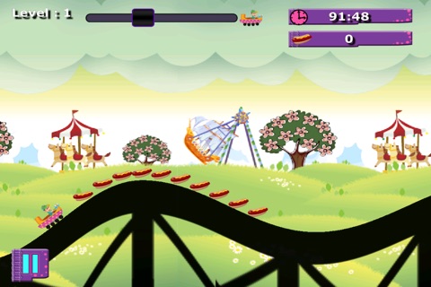 A Roller Coaster Frenzy FREE - Extreme Downhill Rollercoaster Game screenshot 4