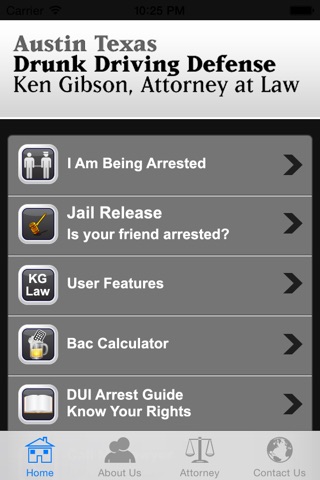 DWI App Law Office of Ken Gibson screenshot 2