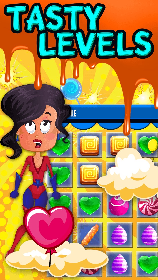 CANDY HEROES FALL SUPER BEST NEW COOL MATCH-3 JEWEL BLAST DIAMOND GEM JELLY SPLASH MAKER BLAST BUBBLE QUEST MANIA GAMES FOR BOYS GIRLS KIDS FREE 2014 1.0 IOS