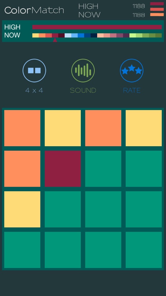 #4. Color Match 2048 (iOS) By: Ha Dong