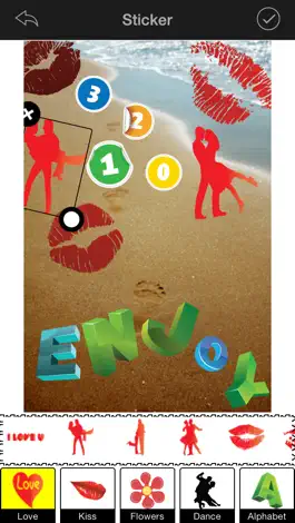 Game screenshot Love Stickers - Add unlimited love, heart, kiss, dance stickers to your photos. Put stickers on your photos. Stickers for Instagram, Facebook, Flickr, Twitter, Valentines Day Free hack