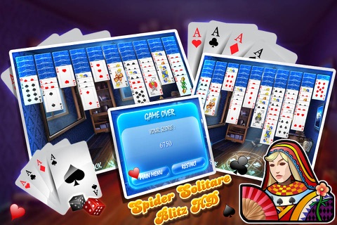 Spider Solitare Blitz HD screenshot 3