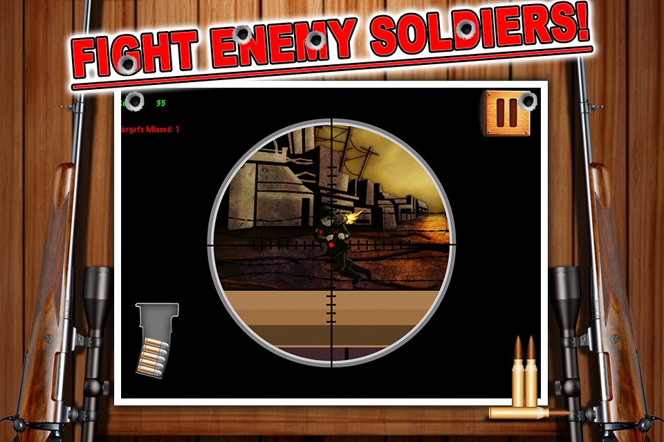 A World War 2 Sniper Shooting Game with Weapon Simulator Scope Rifle Games FREE screenshot 4