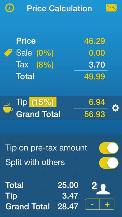 Sales Tax, Discount & Tip Calculator • Price Calculation screenshot-3