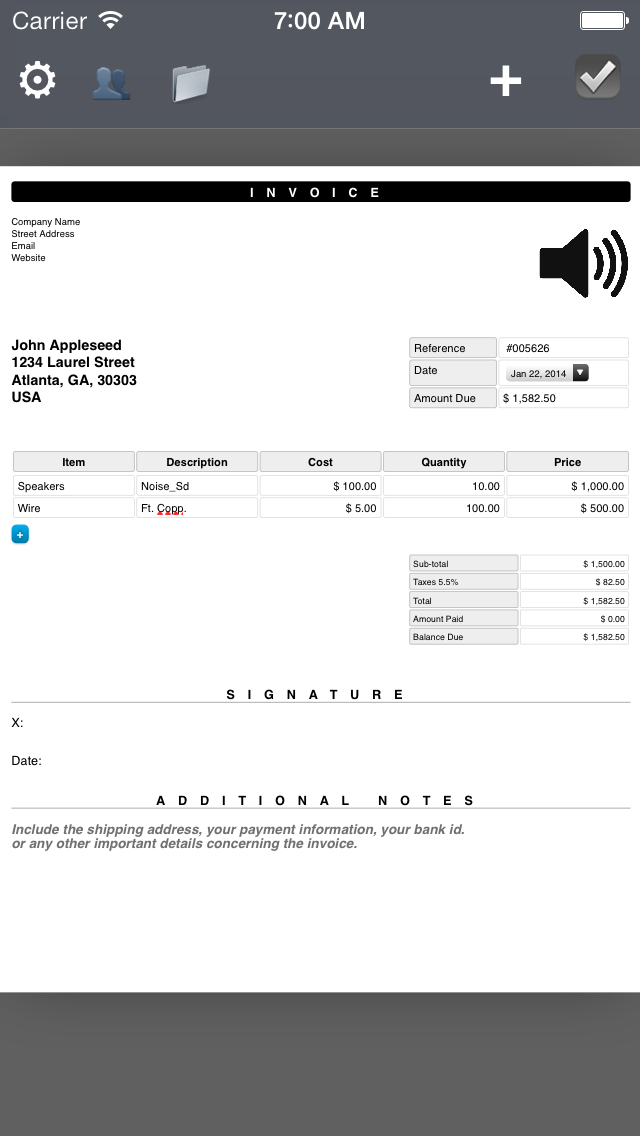 PDF Invoice Generator : Quick and Easy invoicing template app for the mobile freelancersのおすすめ画像3