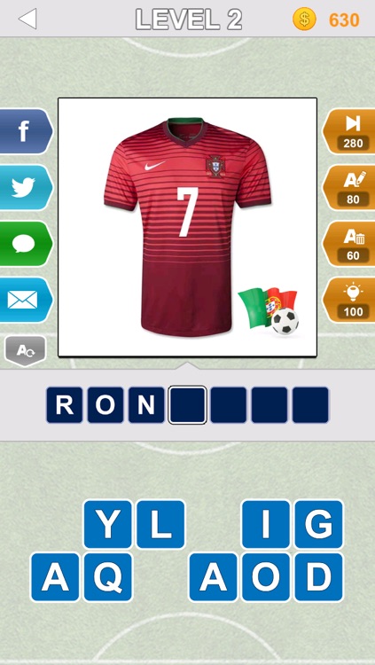 Big Jersey Quiz - Soccer World 2014 - Who is the player?