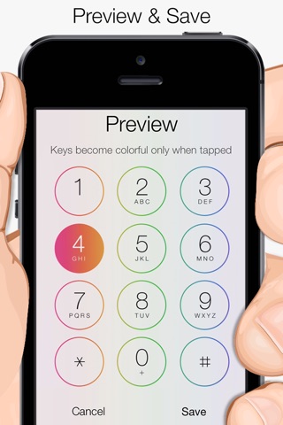 Colorful Phone Keypad Background For Your Native iOS 7 & 7.1 iPhone screenshot 2