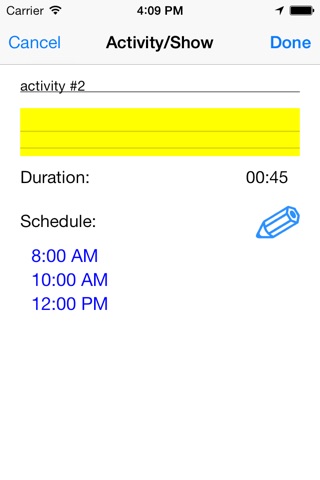 Smart Schedule screenshot 2