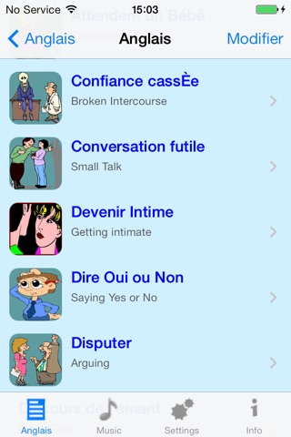 Anglais - French to English Talking Phrase Book and Translator screenshot 3