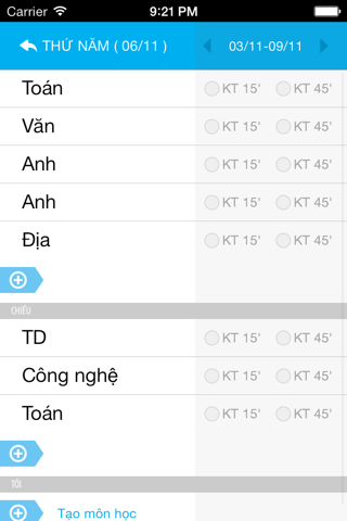 Thời Khóa Biểu screenshot 3
