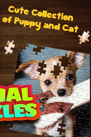Epic Jigsaw Puzzle Maker with a Collection of Puppy and Cat Animal Puzzles for Toddlers screenshot 2