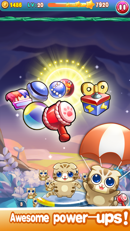 #5. Bubble cat 2 (iOS) By: Shenzhen Runqian Technology Limited