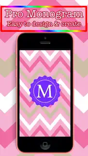monogram pro - customize design beautiful home screen & lock screen background wallpaper iphone screenshot 1