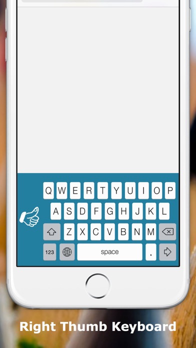 Screenshot #3 pour Thumb Keyboard - Single Thumb Keyboard to easy typing