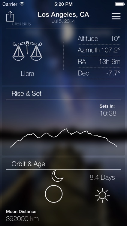 Lunar Live - Moon Weather Forecast