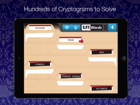 Spy Words - Decode and Decipher Cryptograms
