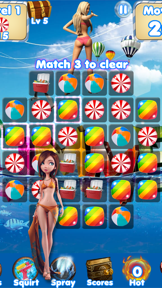 Beach Adventure Heroes - Crush gummy candy to save the Hawaiian Tropics! screenshot