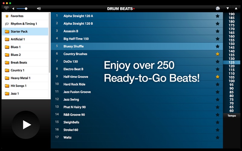 Screenshot #1 for Drum Beats+ (Rhythm Metronome, Loops & Grooves Machine)