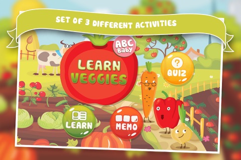 Learn Veggies - Set of Educational Games for Preschool Kids by ABC Baby screenshot 3