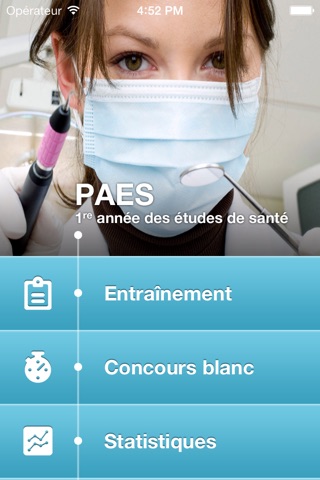 PAES QCM screenshot 2