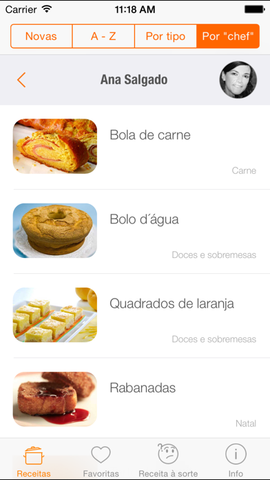 Receitas Nham iPhone screenshot 4 - Food & Drink app