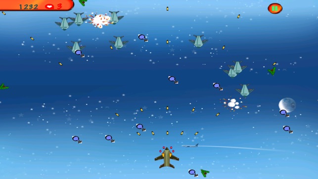 飛機射擊戰鬥冒險 - 夜空的Airplay攻擊免費(圖3)-速報App