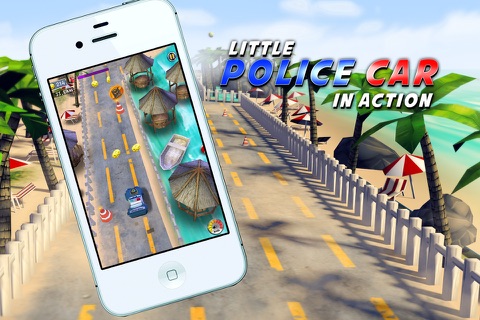A Little Police Car in Action Free: 3D Driving Game for Kids with Cute Graphics screenshot 3