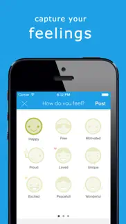 feelic - mood tracker, share, text & chat with friends iphone screenshot 1